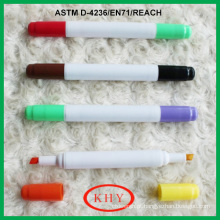 Colorful dual tips permanent marker pen